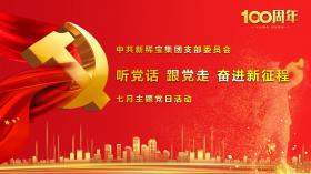 聽黨話 跟黨走 奮進(jìn)新征程 ——記中共新稀寶集團(tuán)有限公司支部委員會七月主題黨日活動(dòng)